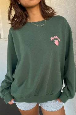 All Natural Puff Print Graphic Sweater
