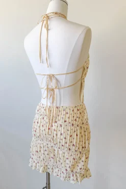 Backless Knit Halter Dress