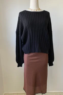 Basic Cable Knit Sweater