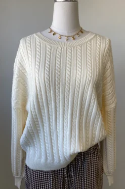 Basic Cable Knit Sweater
