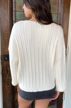 Basic Cable Knit Sweater
