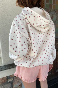 Cherry & Bow Print Hoodie