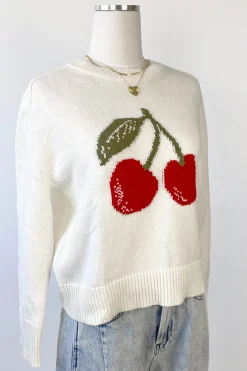 Cherry Knit Sweater