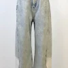 Contrast Barrel Jeans by For Good