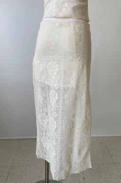 Crochet Lace Midi Skirt