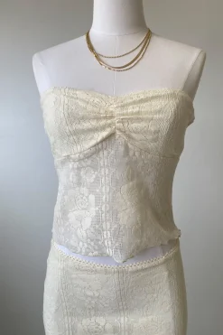 Crochet Lace Tube Top
