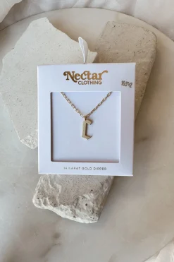 Dainty Letter Pendant Necklace
