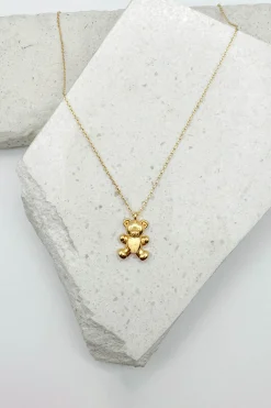 Dainty Teddy Bear Necklace