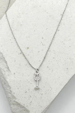 Dainty Wine Glass Necklace