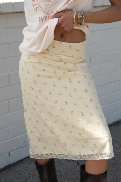 Ditsy Floral Midi Skirt