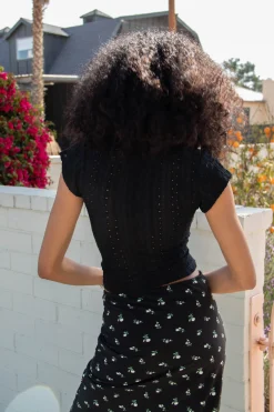 Eyelet Stretch Lace Top