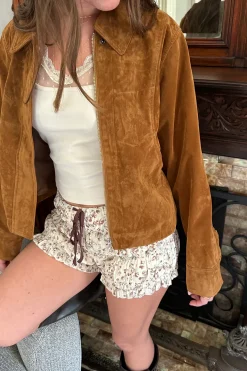 Faux Suede Jacket