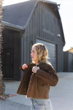 Faux Suede Jacket