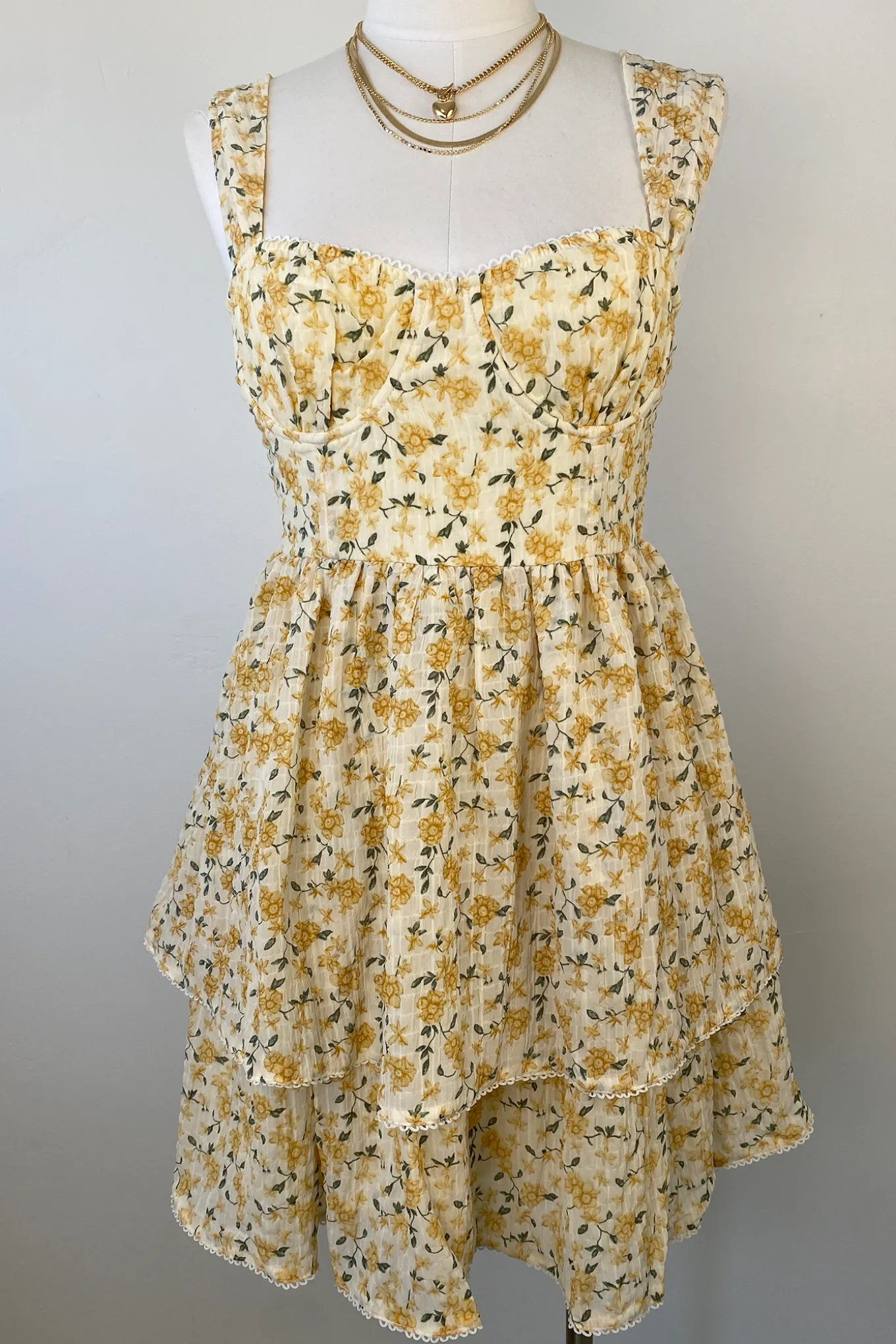 Floral Corset Mini Dress