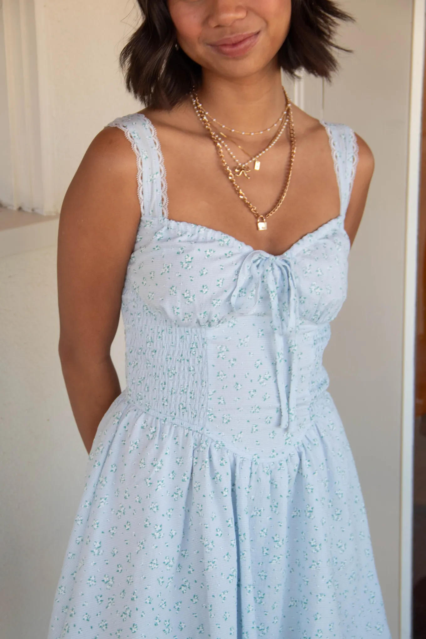 Floral Corset Mini Dress