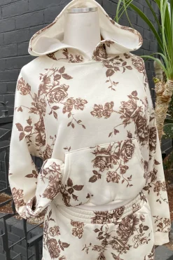 Floral Print Hoodie