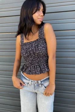 Floral Smocked Cami Top