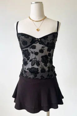 Floral Stretch Lace Top