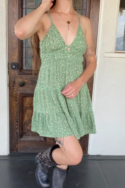 Floral Wrap Mini Dress