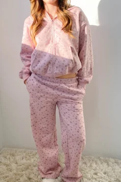 Floral Zip Up Hoodie