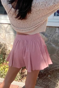 Flounce Textured Mini Skort