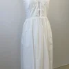 Front Tie Midi Dress
