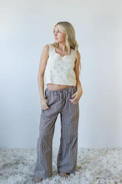 Gingham Pants