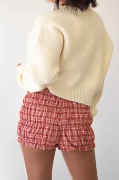 Gingham Ruffled Bloomer Shorts
