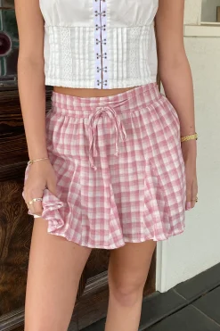Gingham Short Skort