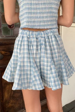 Gingham Short Skort