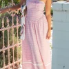 Gingham Tube Dress