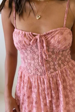 Lace Corset Mini Dress