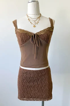 Lace Mini Skirt