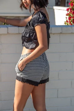 Lacey Gingham Shorts