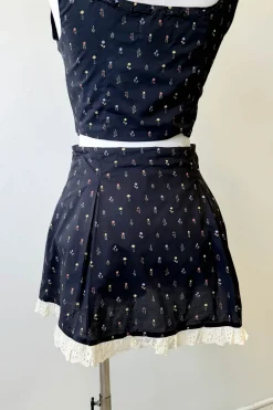 Lacey Layered Mini Skirt