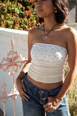 Lacey Pointelle Tube Top