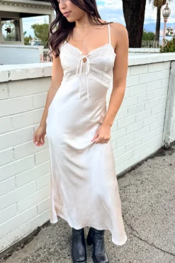 Lacey Satin Maxi Dress