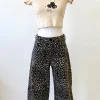 Leopard Print Barrel Pants by For Good