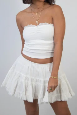 Mini Lacey Flounce Skirt