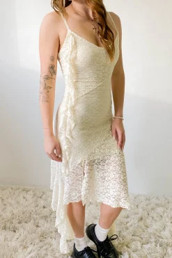 Mixed Media Midi Dress