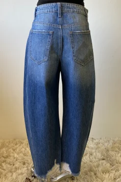 Nectar Premium Denim: The Rocky Distressed Barrel Jeans