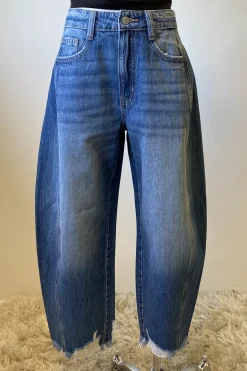 Nectar Premium Denim: The Rocky Distressed Barrel Jeans