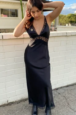 Open Back Laced Maxi Dress