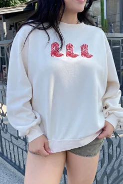 Oversized Crew Graphic Sweatshirt