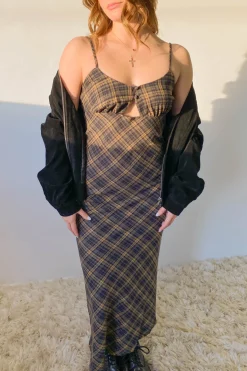 Plaid Maxi Dress