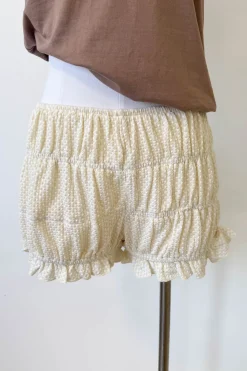 Plaid Stretch Lace Bloomer Shorts