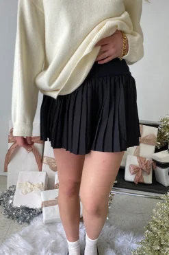Pleated Mini Skirt