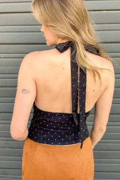 Polka Dot Halter Top