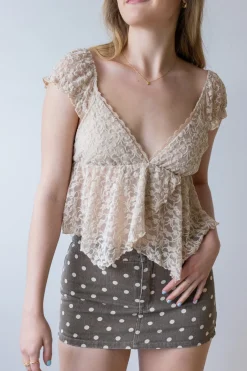 Polka Dot Mini Skort