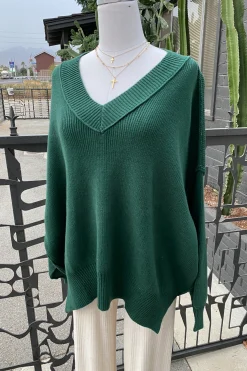 Reverse Stitch Knit Sweater by For Good
